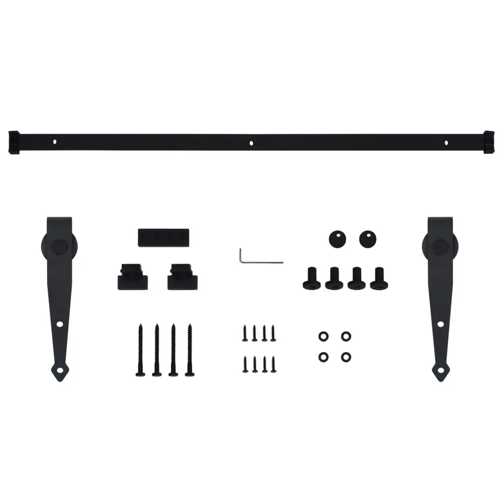 Kit réduit de porte d'armoire coulissante Acier au carbone 152 cm