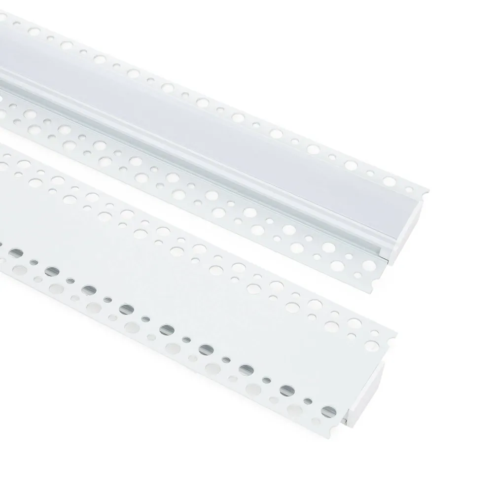 Profils en aluminium encastrés dans plâtre pour bandes LED de 20 mm