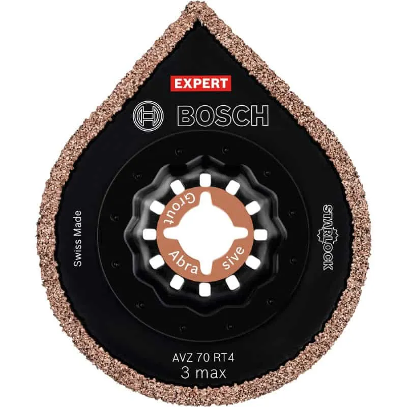 Lame EXPERT 3 MAX AVZ 70 RT4 segment à concrétion carbure pour carrelage BOSCH 2608661757