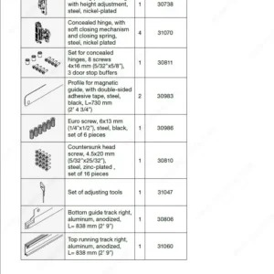 Ensemble de rails de base Concepta III 25/35