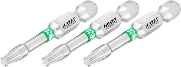 Embout Hazet 6 pans complet 63 (1/4 pouce) profil intérieur TORX® T20 nombre d'outils : 3 version longue ouvertur...