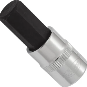 Embout de tournevis VIGOR carré creux 10 mm (3/8") profil six pans intérieur 12 mm longueur : 49 mm pour commande...