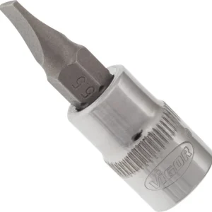 Embout de tournevis VIGOR carré creux 63 mm (1/4 pouce) profil à fente 1 x 55 mm V2428N magasiner à bas prix