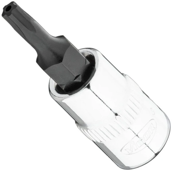Embout de tournevis VIGOR T-Plus carré 63 mm (1/4 pouce) profil interne 5 étoiles avec tenon T15+H V7037-IPR15 obtenir à b...