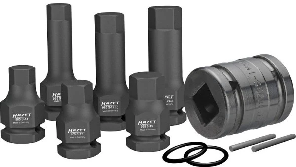 Jeu de douilles tournevis Hazet carré creux 125 mm profil à six pans creux 14 17 19 985S/11 choisir à bas prix