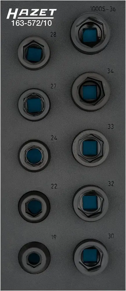 Jeu de douilles tournevis Hazet impact carré creux 20 mm (3/4 pouce) profil hexagonal extérieur nombre d'outils :...