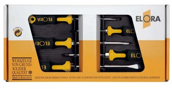 Jeu de tournevis ELORA fente et Phillips 5 pièces 582 S5-K-2 0582520505502 se fournir à bas prix