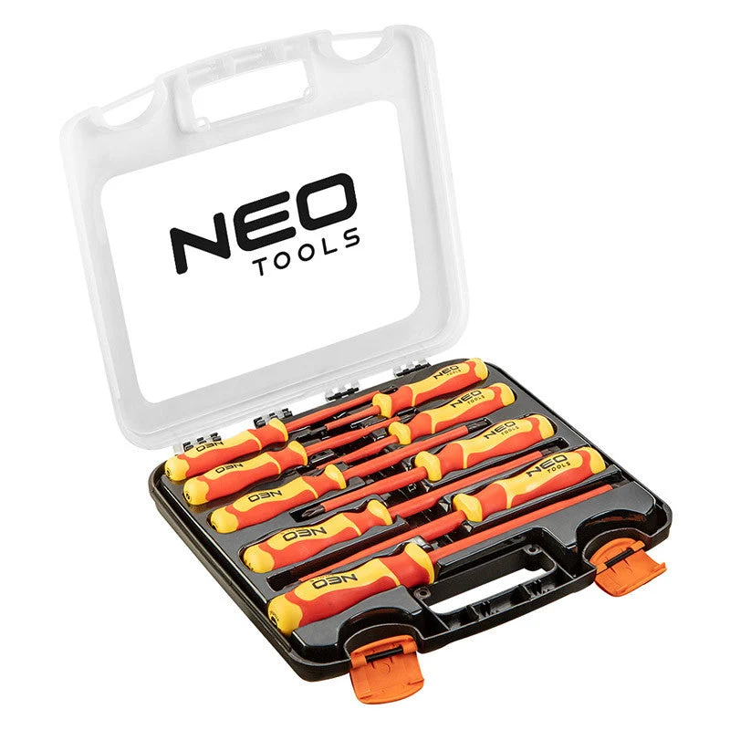 Jeu de 9 tournevis isolés NEO TOOLS 04-142 1000V unique électricien