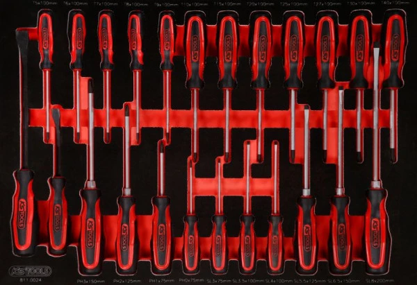 Jeu de tournevis KS Tools dans insert en mousse 24 pièces 811.0024 se fournir à bas prix