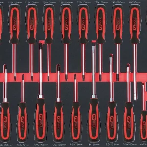 Jeu de tournevis KS Tools SCS ERGOTORQUEplus 25 pièces dans un insert réseau 1/1 711.0025 commander à bas prix