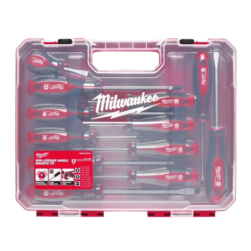 Milwaukee Tri-Lobe – Jeu de tournevis 4 - 12 pièces