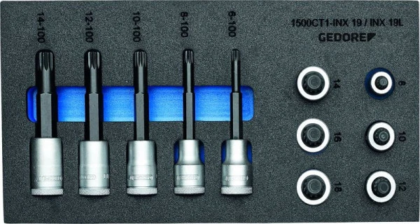 Module GEDORE CT avec assortiment jeu d'embouts de tournevis 1/2'' CT 2957957 prendre à bas prix