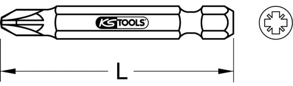 KS Tools Embout 1/4" PZ 50 mm PZ1 911.2228 magasiner à bas prix