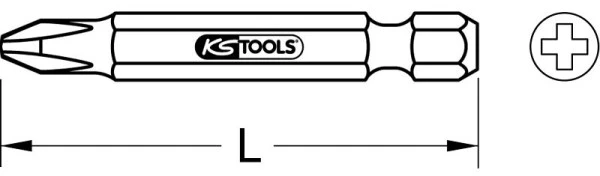 KS Tools Embout TiN 1/4" 50 mm PH1 911.2642 commander à bas prix