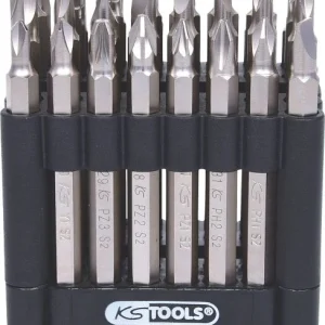 KS Tools Jeu d'embouts 1/4" 75 mm 32 pièces avec embouts de sécurité 911.7532 prendre à bas prix