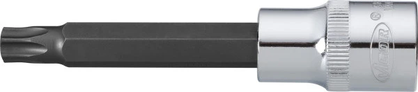 VIGOR Embout de tournevis TORX carré creux 125 mm (1/2 pouce) profil TORX interne T45 longueur : 100 mm pour fonctionnemen...