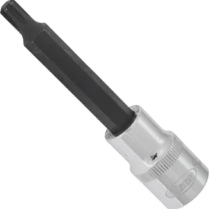 VIGOR RIBE Embout de tournevis carré creux 125 mm (1/2 pouce) profil à coin interne Ribe-CV M7 longueur : 100 mm lot de 5...