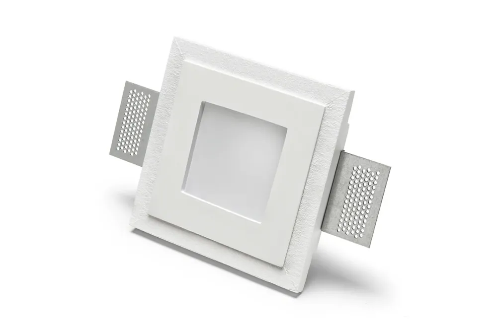 FARETTO DA INCASSO PLAFONE O DA PARETE CON DIFFUSORE VETRO 240V 10W 4178-35