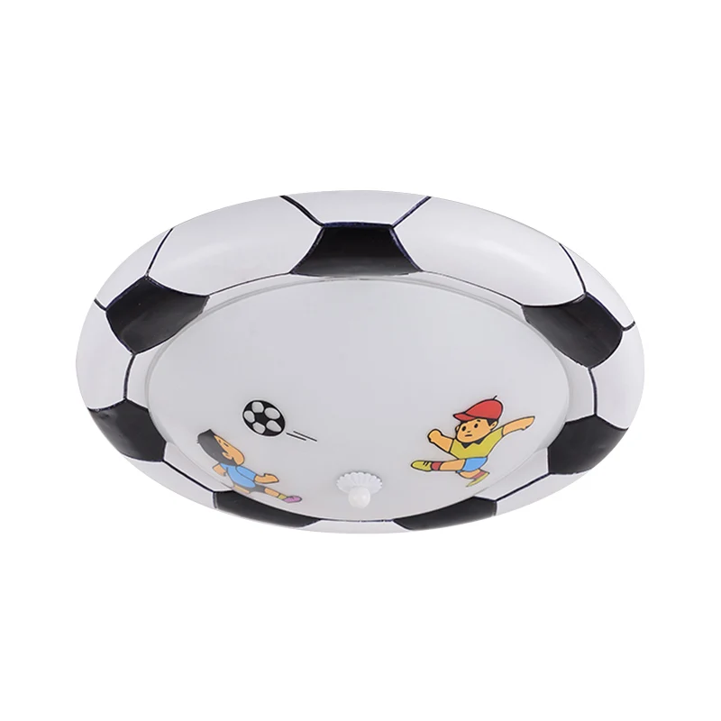 Plafonnier de chambre à coucher en forme de ballon de football, luminaire de plafond novateur et chic en acrylique