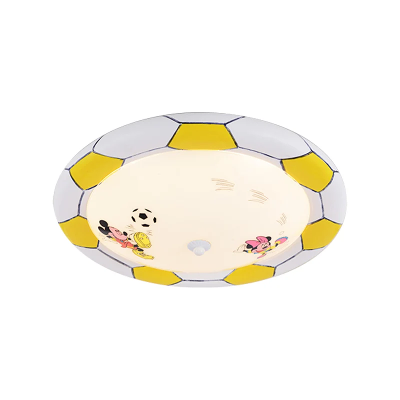 Plafonnier de chambre à coucher en forme de ballon de football, luminaire de plafond novateur et chic en acrylique