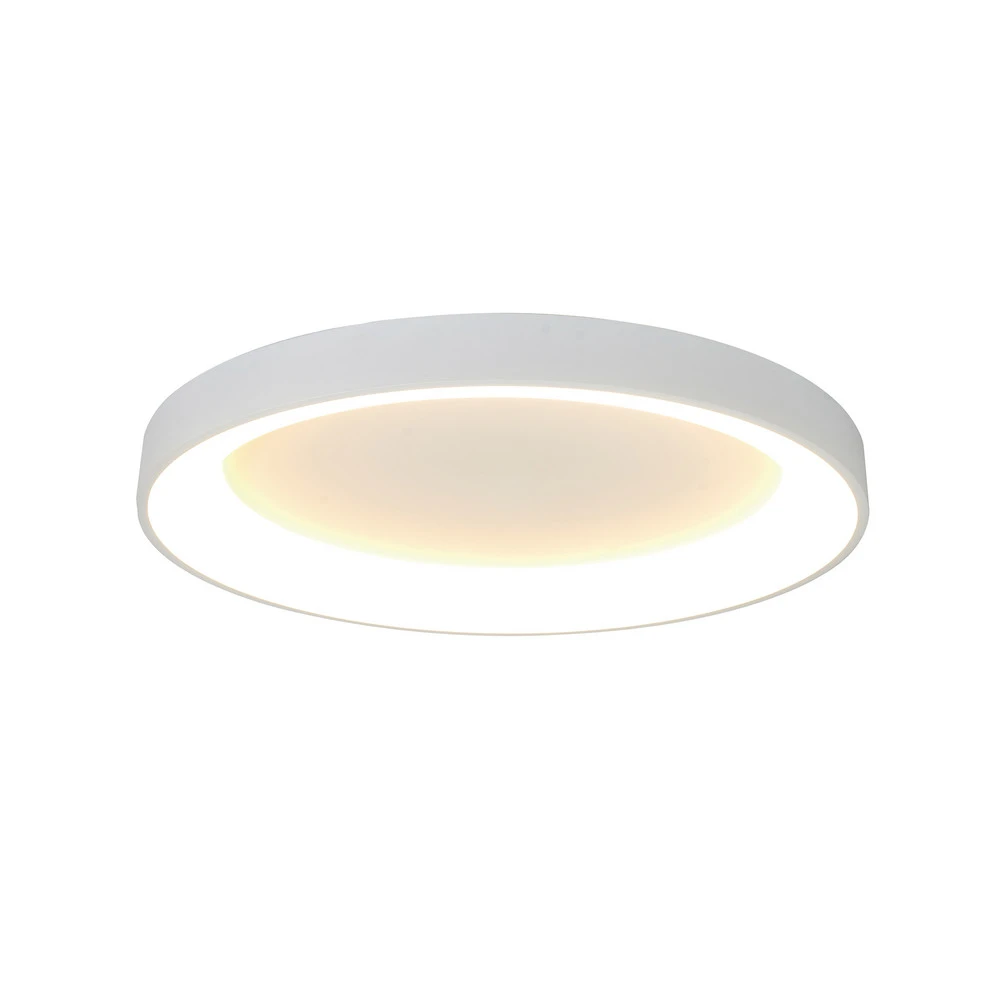 Plafonnier LED Niseko II, CCT, télécommande, Ø 78 cm, blanc