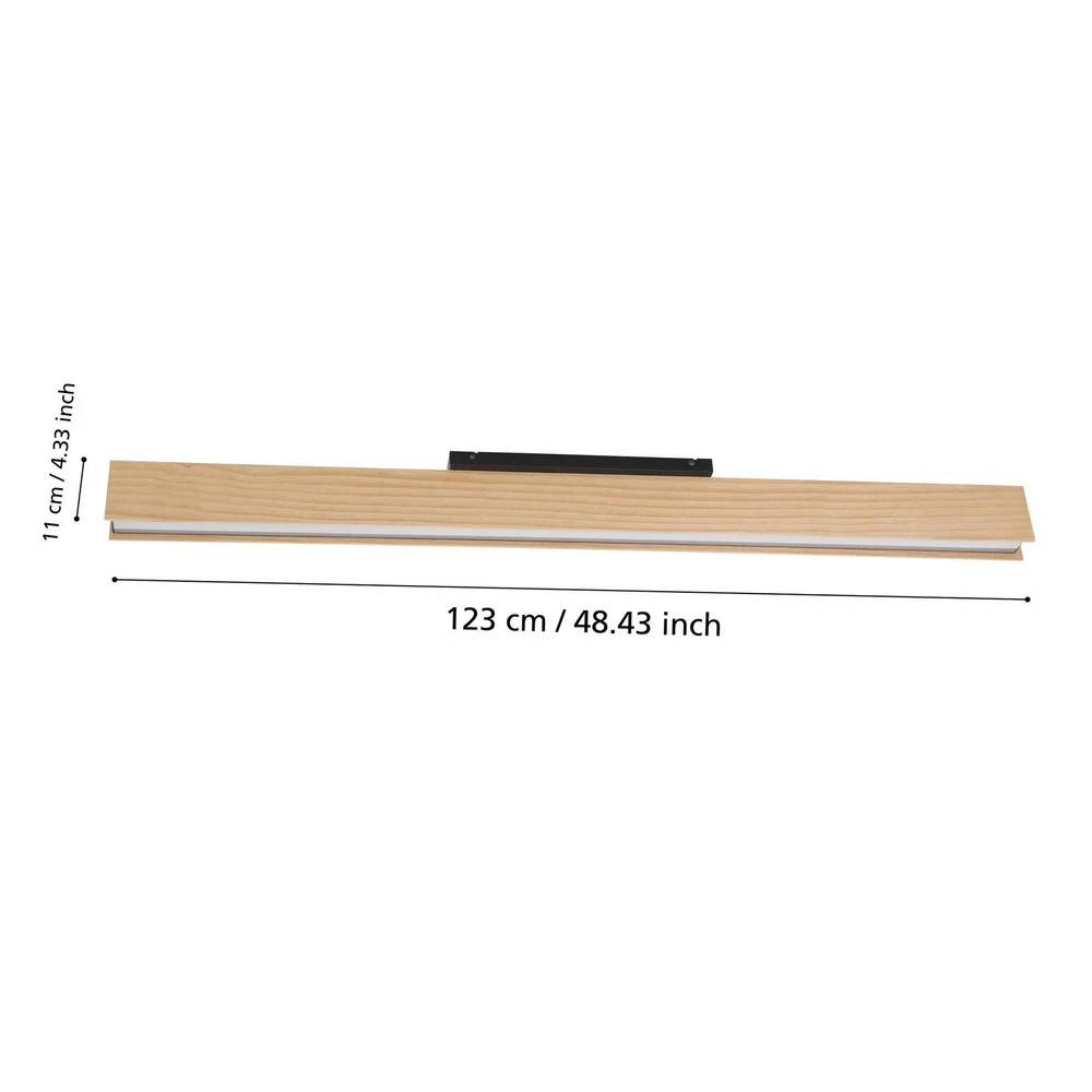 Plafonnier LED Smart-ZIG Anchorena-Z, longueur 123 cm, RVB CCT