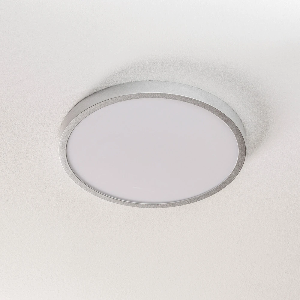 Plafonnier LED Vika, rond, titane mat, Ø 30 cm