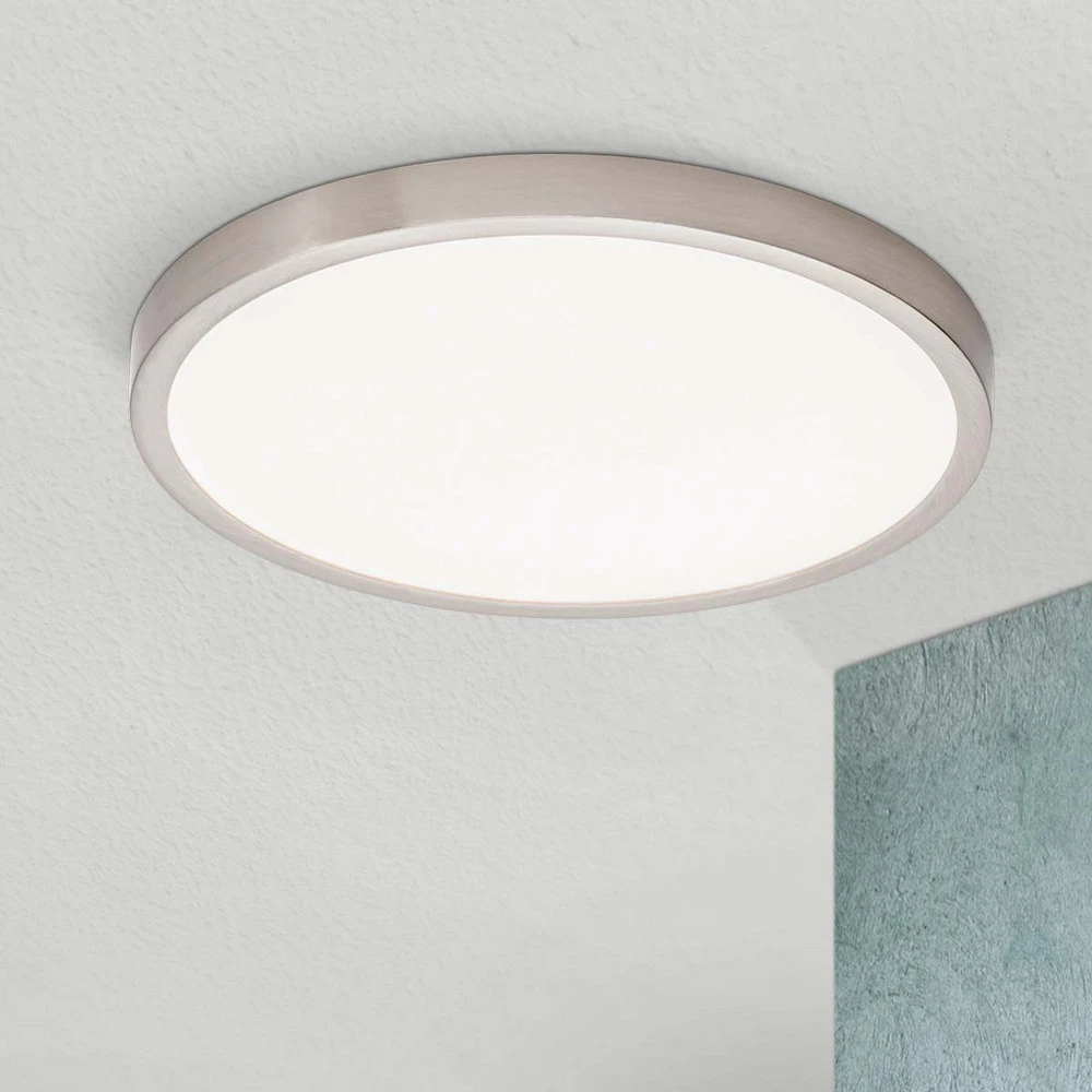 Plafonnier LED Vika, rond, titane mat, Ø 30 cm
