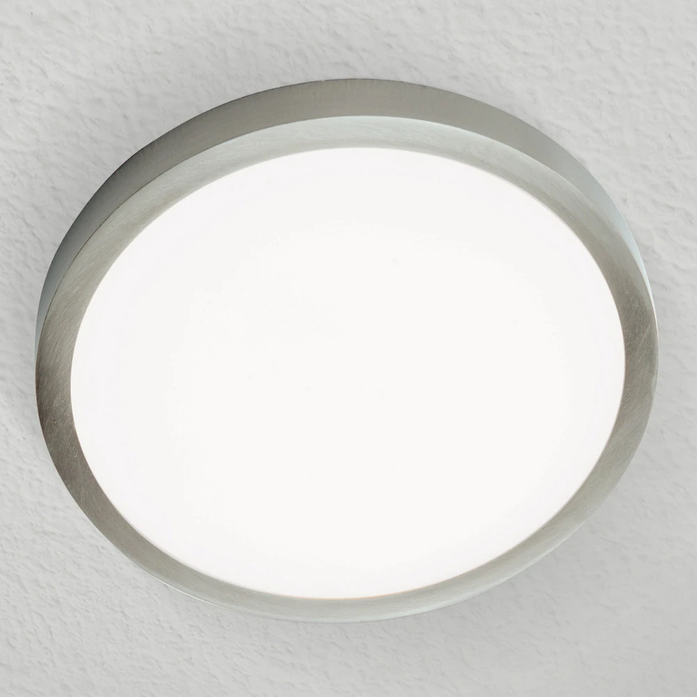 Plafonnier LED Vika, rond, titane mat, Ø 23 cm