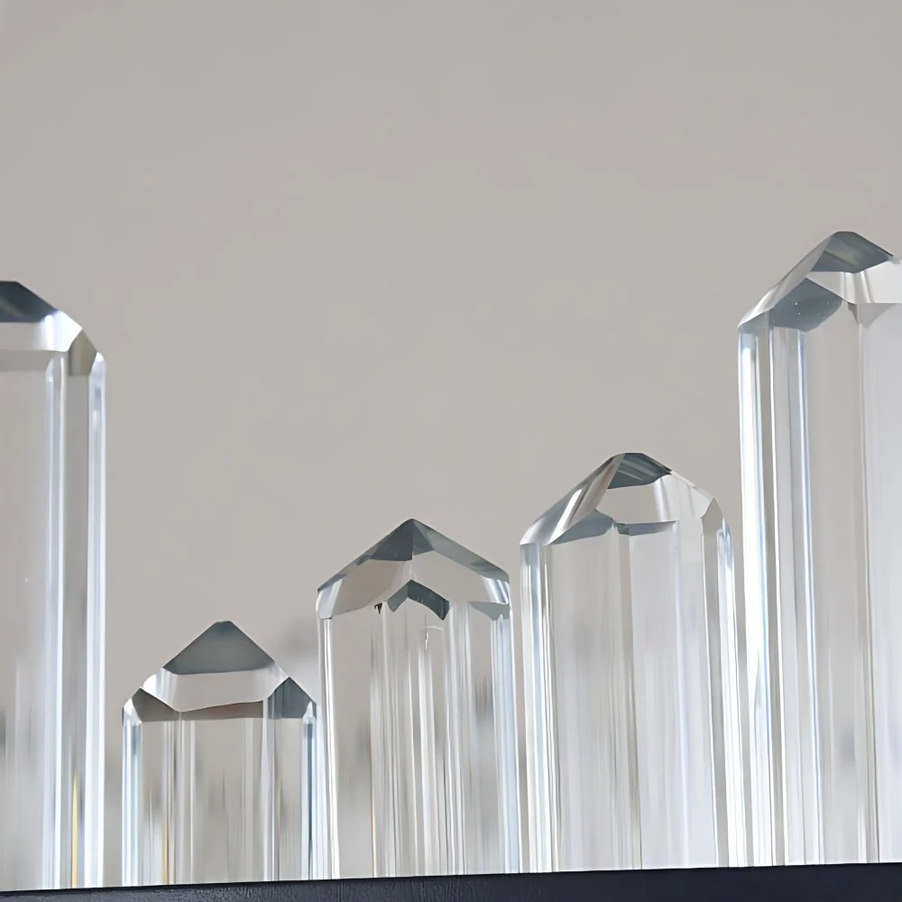 Plafonnier suspendu rectangulaire contemporain avec accents de cristal doré, lustre de plafond LED en lumière chaude/blanc...