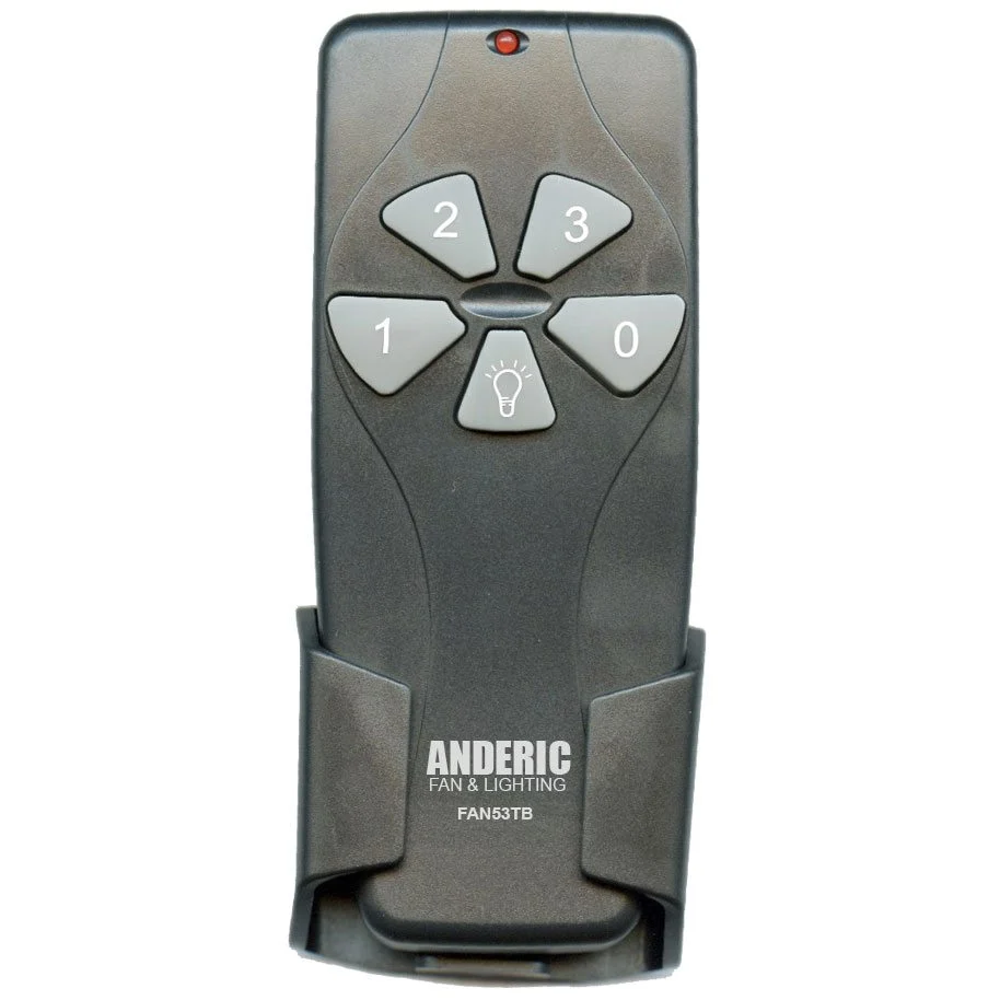 Télécommande Anderic FAN53T noire 315 MHz pour ventilateur de plafond Harbor Breeze
