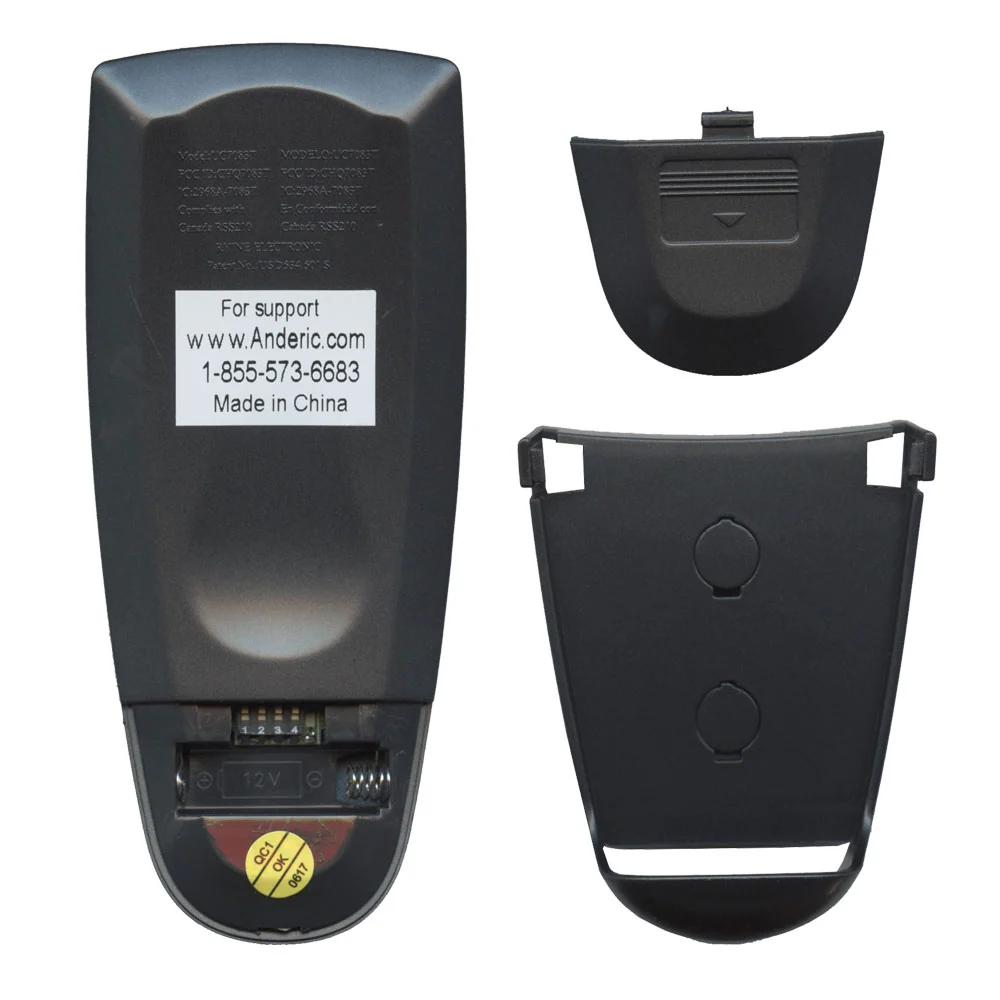 Télécommande Anderic UC7083T CHQ7083T pour ventilateur de plafond Hampton Bay - RR7083T