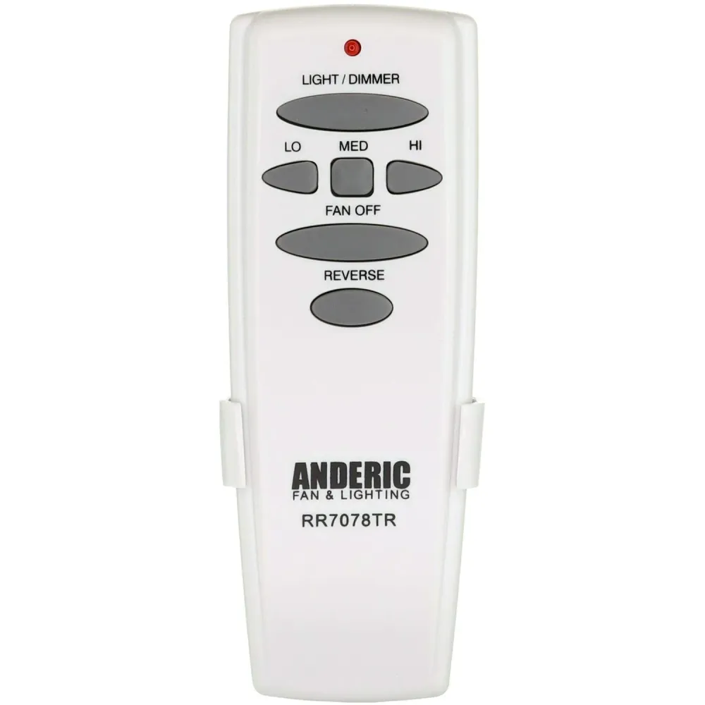 Télécommande pour ventilateur de plafond Anderic RR7078TR (avec fonction de marche arrière) - UC7078T