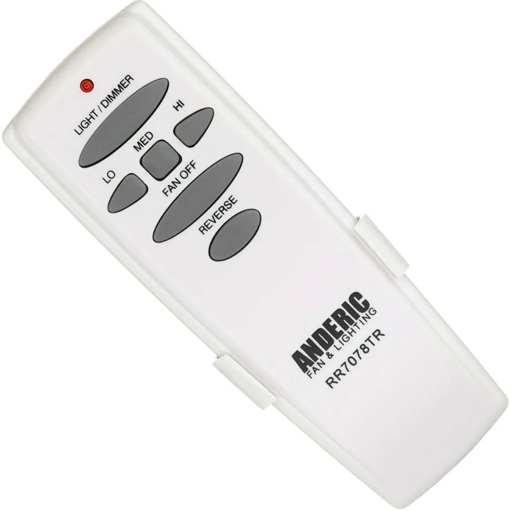 Télécommande pour ventilateur de plafond Anderic RR7078TR (avec fonction de marche arrière) - UC7078T