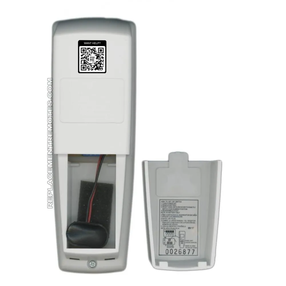 Télécommande pour ventilateur de plafond Anderic RR7078TR (avec fonction de marche arrière) - UC7078T