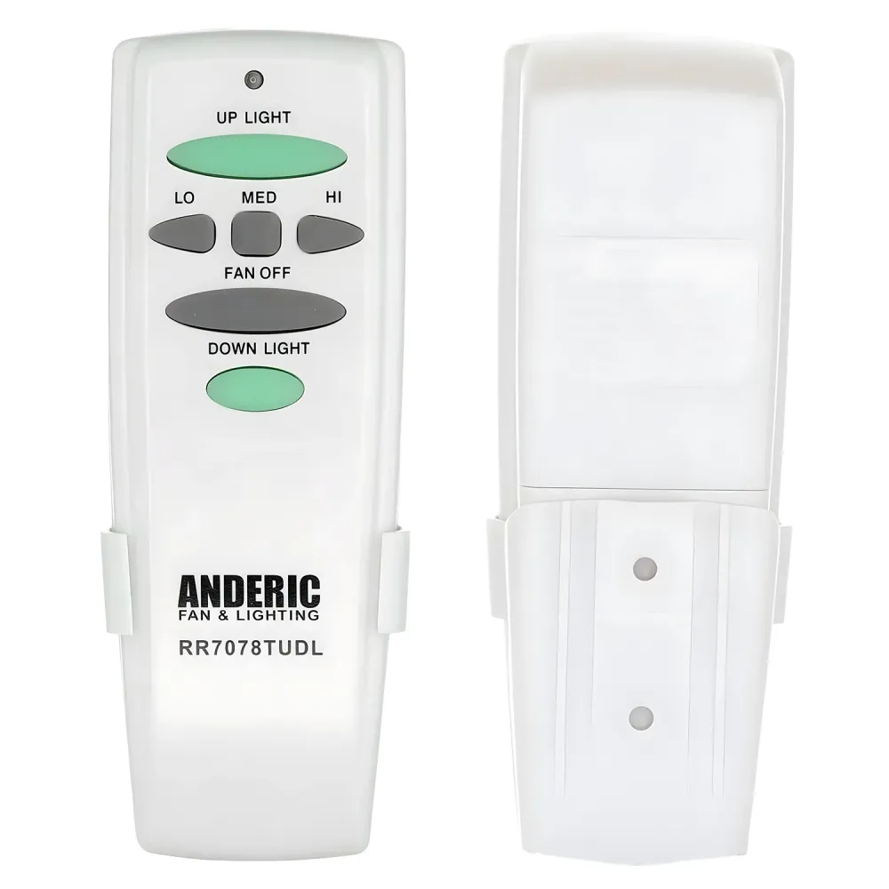 Télécommande pour ventilateur de plafond Anderic RR7078TUDL (UC7078T) avec éclairage haut/bas