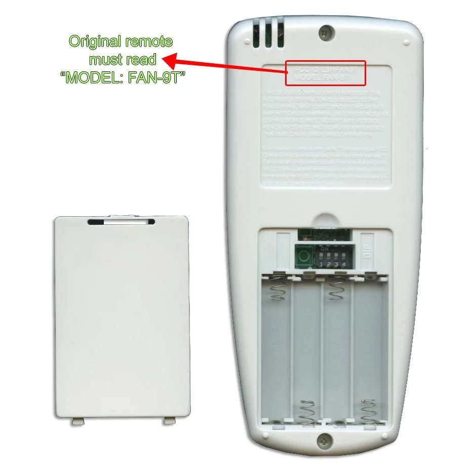 Télécommande thermostatique sans variateur Anderic FAN9T/REV pour ventilateur de plafond Hampton Bay