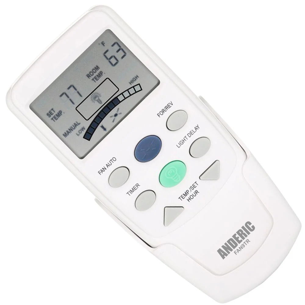 Télécommande thermostatique sans variateur Anderic FAN9T/REV pour ventilateur de plafond Hampton Bay