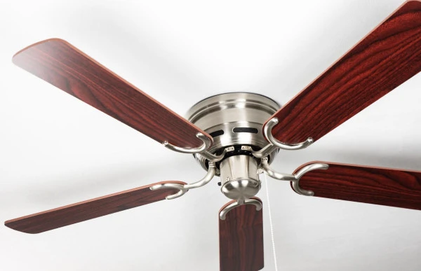 Ventilateur de plafond extra plat Pepeo Kisa Grandiose pales nickel brossé palissandre / noyer foncé 105620192OL acheter à...