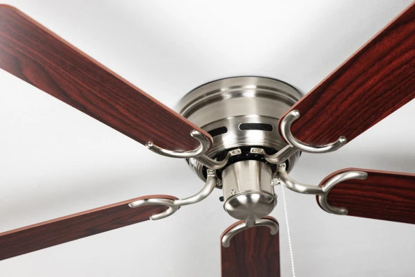 Ventilateur de plafond extra plat Pepeo Kisa Grandiose pales nickel brossé palissandre / noyer foncé 105620192OL acheter à...