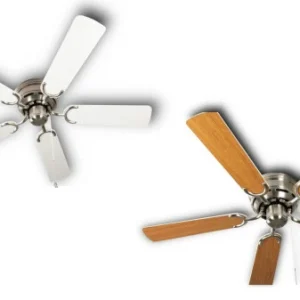 Ventilateur de plafond extra plat Pepeo Kisa Deluxe Pales Nickel Brossé Blanc / Érable 105620190OL magasiner à bas prix
