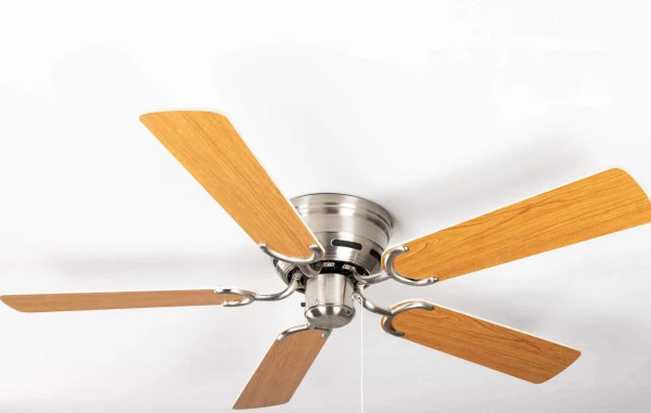 Ventilateur de plafond extra plat Pepeo Kisa Deluxe Pales Nickel Brossé Blanc / Érable 105620190OL magasiner à bas prix