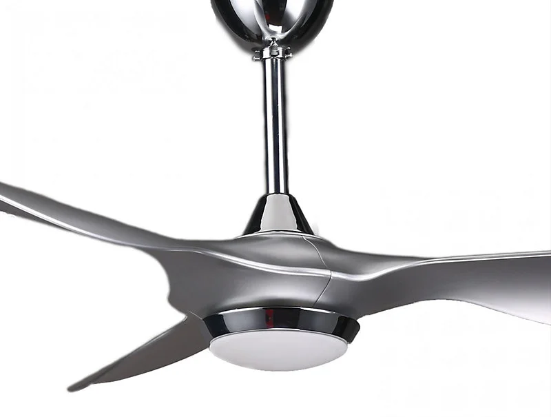 Ventilateur de plafond pales 132 cm avec LED et Wi-fi Réversible Hypersilence