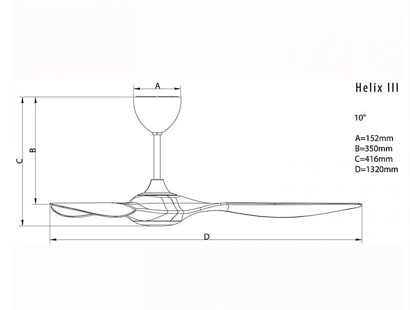 Ventilateur de plafond pales 132 cm avec LED et Wi-fi Réversible Hypersilence