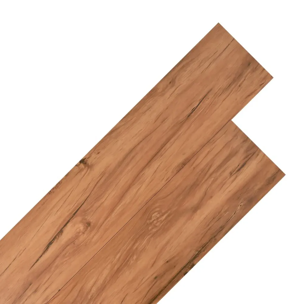 Planches de plancher VINYLE Non auto-adhésif 5,26 m² Orme naturel (résistant aux UV)
