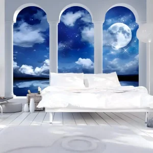 Papier Peint "Night Greece" 70 x 100 cm avec spatule intégrée