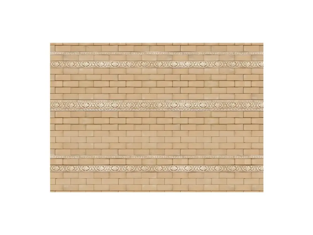 Règle à couper Papier Peint "Mur avec Ornements" 245 x 350 cm