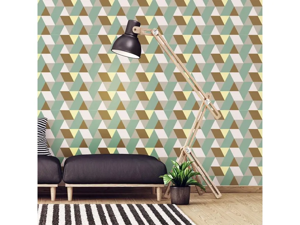 Sticker papier peint - GUNTER - 60x60cm pour mur intérieur