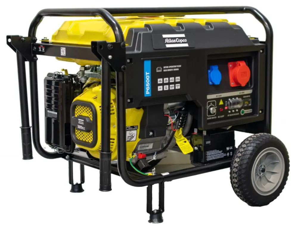 Haute Intensité Professionnelle Tragbarer Stromerzeuger Atlas Copco P6500T