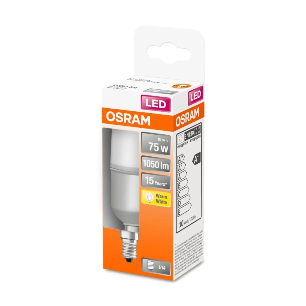 HID à allumage rapide AMPOULE LED STICK 10W E14 BRÛLANT